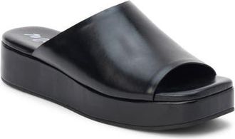 Matisse Footwear Lido Platform Wedge Slide Sandal in Black at Nordstrom, Size 8
