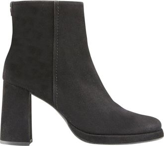 Cosmoparis Schoenen, Dames, Zwart, 41 EU, Su&egrave;de, Zwarte Su&egrave;de Laars met Veer