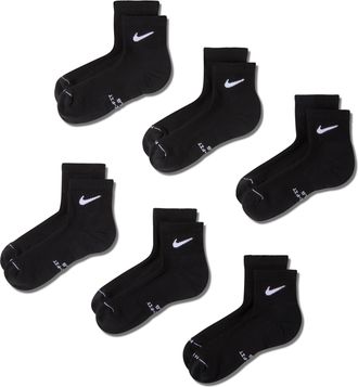 Nike Unisex Everyday Elevated Ankle Socks (6 Pairs) in Multicolor | HQ8031-902
