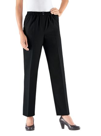 Come On Schlupfhose COME ON, Damen, Gr. 195, Extrakurzgr&ouml;ssen, schwarz, 53% Polyester, 43% Schurwolle, 4% Elasthan, meliert, unifarben, lang, Hosen Schlupfhos