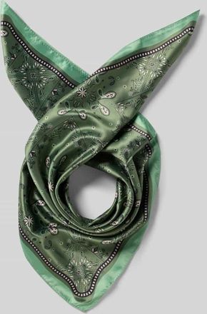 Christian Berg Schal mit Allover-Paisley-Print in Oliv, Gr&ouml;&szlig;e 1