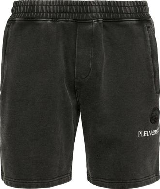 Plein Sport Jogging Shorts Cold Dye - Heren - Korte sportbroeken - Zwart - XL - Katoen - Fitness