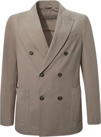 Circolo 1901 Blazer - Heren - Blazers - Bruin - L - Katoen - Jassen