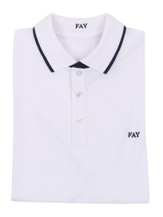 Fay Polo Db Collar Piquet Str. Stripes