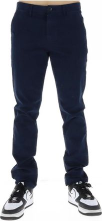 Sun 68 Slim Fit Chino Broek - Heren - Slim Fit Broeken - Blauw - W30 - Katoen - Broeken