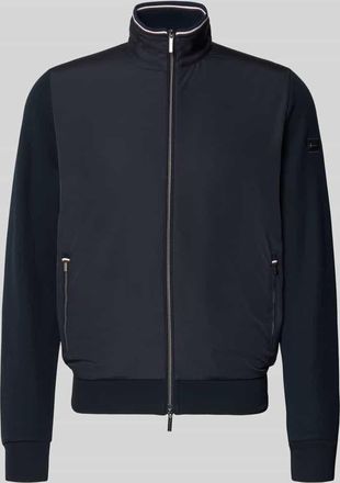 Bugatti Sweatjacke mit Stehkragen in Marine, Größe XXXL