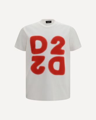 Dsquared2 Cotton printed T-shirt Male XXL