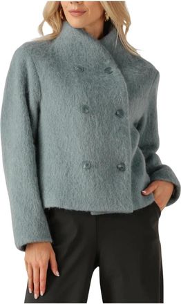 JapanTKY JUN Blazer - Dames - Blazers - Groen - XL - Wol - Jassen