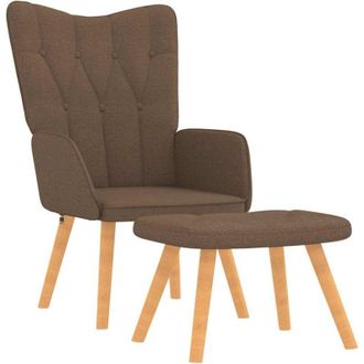 vidaXL Sill&oacute;n De Relax Con Reposapi&eacute;s Tela Marr&oacute;n Vidaxl