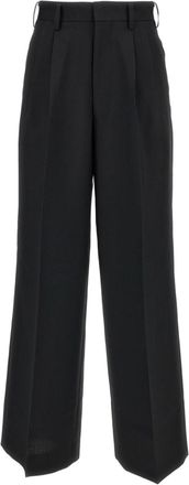 Junya Watanabe Black Tailored High-Rise Pressed Crease Formal Pants