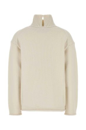 Bottega Veneta 805953v4o70 9071 Chalk Exterior: Cashmere Maglieria Sweater