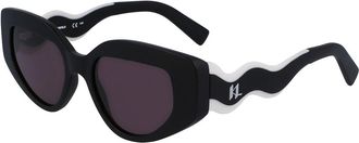 Karl Lagerfeld KL6144S 002 Womens Sunglasses Black Size 50