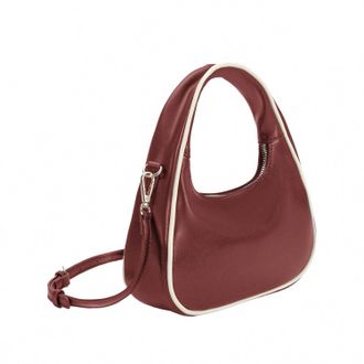 Melie Bianco Womens Sarita Recycled Vegan Leather Handbag In Burgundy