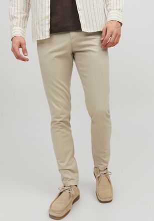 Jack & Jones Chinos JACK & JONES JPSTMARCO mit Stretchkomfort und schmalem Bein, Herren, Gr. 28, L&auml;nge 32, oxford tan, Web, Obermaterial: 98% Baumwolle, 2% Elastha