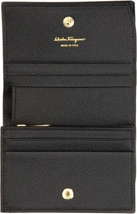 Ferragamo Portemonnaies - Mini Wallet With Prominent Logo Detail - Gr. unisize - in Schwarz - für Damen