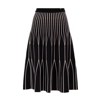 Elisabetta Franchi Dames, Rokken, Zwart, Maat: XS Viscose