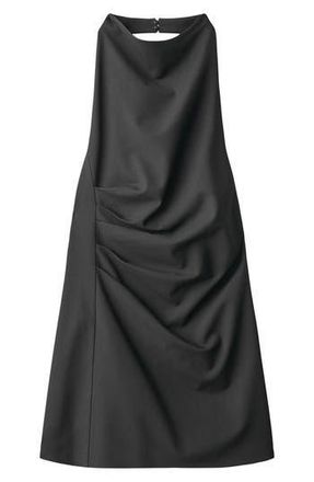 Mango Halter Minidress in Black at Nordstrom Rack, Size 10