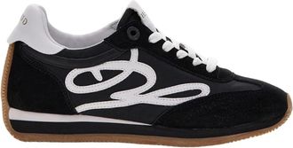 Guess Zwarte Casual Leren Sneakers - Dames - Sneakers - Zwart - 39 EU - Leer - Schoenen