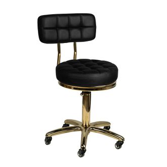 OEM Taburete Cosm&eacute;tico Gold Am-961 Negro