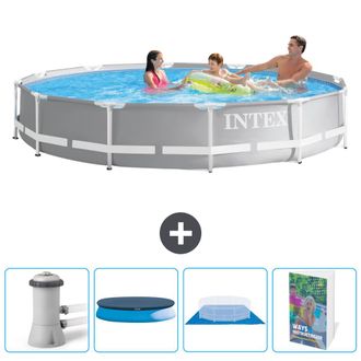 Intex Piscina Prism Frame Redonda - 366x76 Cm - 7-piezas Scb101
