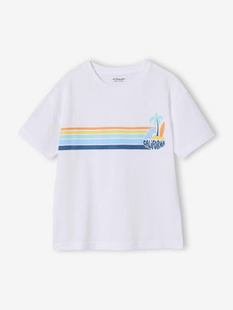 Vertbaudet T-shirt gar&ccedil;on California blanc