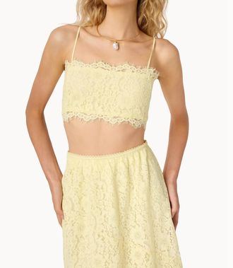 Cami NYC Sofie Lace Cropped Camisole In Buttercup