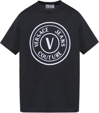 Versace Jeans Couture T-shirt con logo - Nero