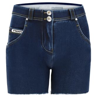 Freddy Shorts push up WR.UP sfrangiati vita regular in denim navetta ecologico