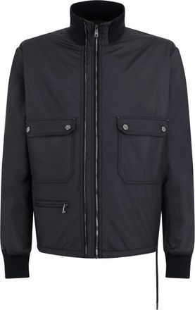Dolce & Gabbana Bomberjack met rits en zakken - Heren - Bomber jackets - Zwart - L - Polyester - Jassen