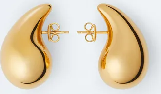Bottega Veneta Small Drop Earrings - Gold - Women - 100% Sterling Silver