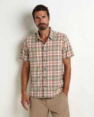 Toad & Co Airscape Shirt in Copper Pattern at Nordstrom, Size Xx-Large