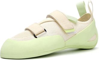 Generic Unisex Professional Indoor Rock Climbing Shoes - Anti-Slip Wear-Resistant Rock Climbing Shoes with Breathable Upper (White,10.5)