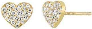 Bony Levy Mika Diamond Heart Stud Earrings in 18K Yellow Gold at Nordstrom Rack