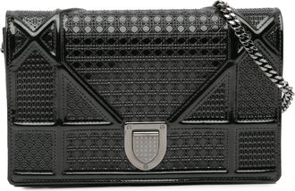 Dior Pre-owned Womens Patchwork Crossbody - Black Leather - One Size