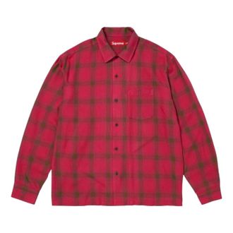 SUPREME SS26 Shadow Plaid Rayon Shirt Magenta SUP-SS26-138-MAG