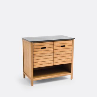 La Redoute Interieurs Badkamermeubel Saturne, Acacia, 90 cm