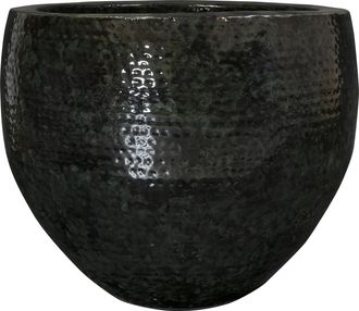 Schubiger M&ouml;bel Gef&auml;ss Thom, Metall, Schwarz H: 44 cm