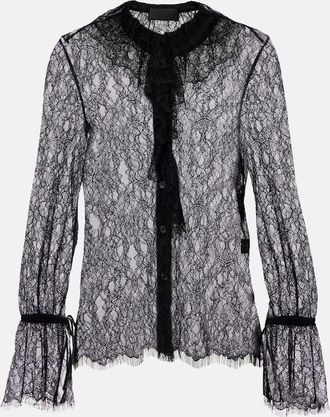 Nili Lotan Blusa Cecily in pizzo