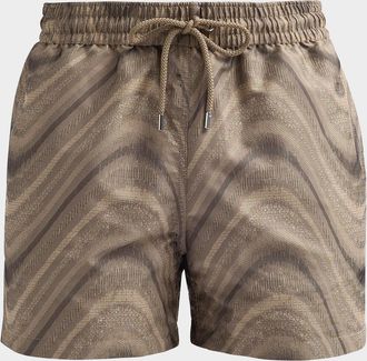Frescobol Carioca Men & apos;s Rio Jacquard Swim Shorts