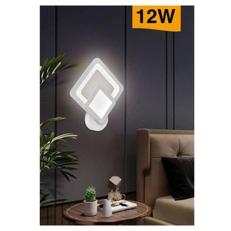 Trade Shop Trade Shop Traesio - Trade Shop - Applique Modern Led Rombo 12w Lampada A Parete Three Coloration Of Light E82-b3c