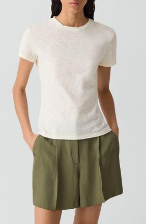 Theory 2 Nebulous Organic Cotton Tiny Tee in Lemongrass - 2Eo at Nordstrom, Size X-Large