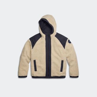 Canada Goose Alberni Reversible Fleece Bomber (Men, Light Tan/Nocturne, XXL)