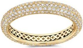 Crislu Chamonix Pav&eacute; Eternity Ring in 18Kyg/Clear Stone at Nordstrom, Size 9