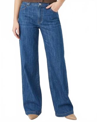 Olivaceous Kelly Loose Denim Pants In Medium Wash