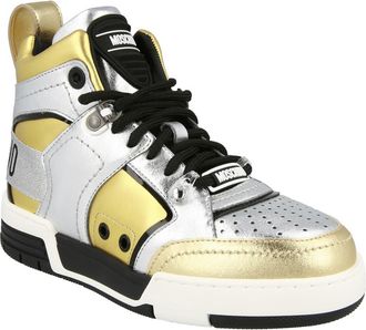Moschino Streetball Sneaker in Silver/Gold Multi at Nordstrom Rack, Size 5Us / 35Eu