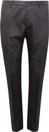 Mauro Grifoni Wollen Blend Broek - Heren - Slim Fit Broeken - Zwart - XL - Wol - Broeken