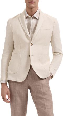 Bugatchi Tan Herringbone Knit Sport Coat in Sand at Nordstrom, Size 42