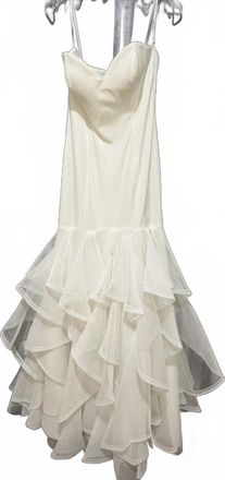 Alyce Paris Womens Strapless Mermaid Dress In Diamond White