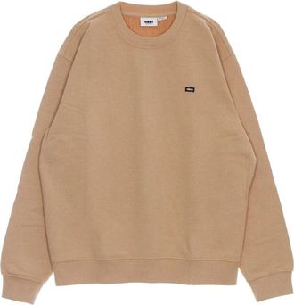 Obey Tijdloze Lichtgewicht Crewneck Sweatshirt met Konijnenpoot - Heren - Sweatshirts - Bruin - XL - Katoen - Hoodies & sweatvesten