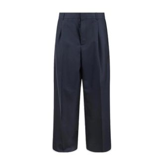 Dior Broeken, Heren, Blauw, M, Wol, Wool Classic Pants